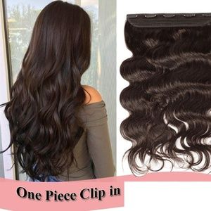 Brand New 18" Curly Wave Hair Extension #2 Dark Brown